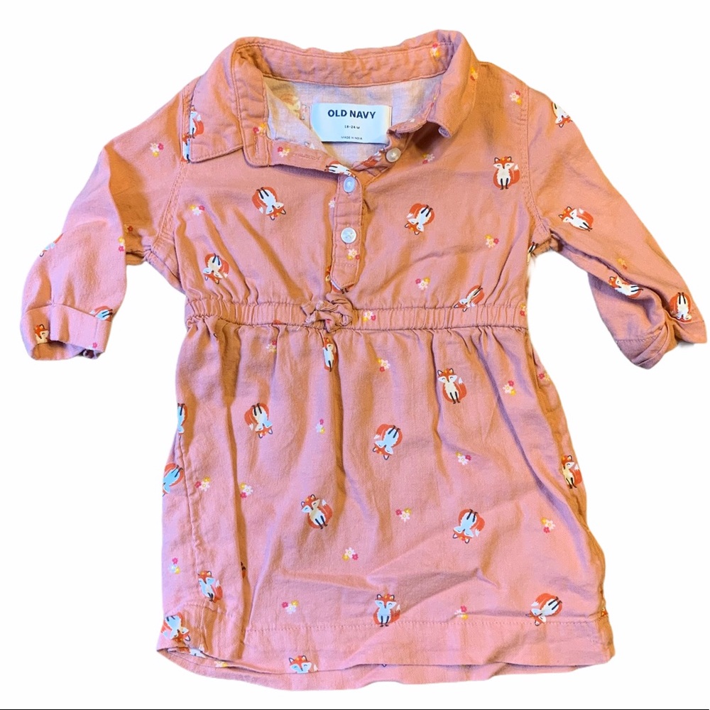 Fox, Woodland Baby Girl’s Dress